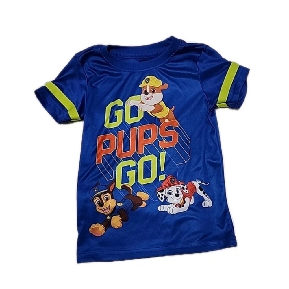 Paw Patrol Blue Tee with Colorful Characters